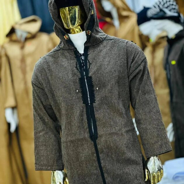 قشابية أصلية نايلية سوداء